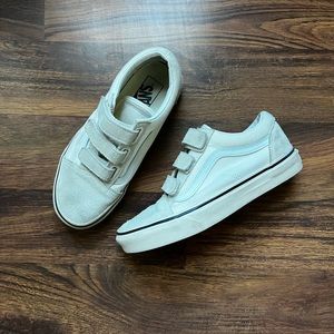 Vans Suede Canvas Old Skool Velcro Shoes